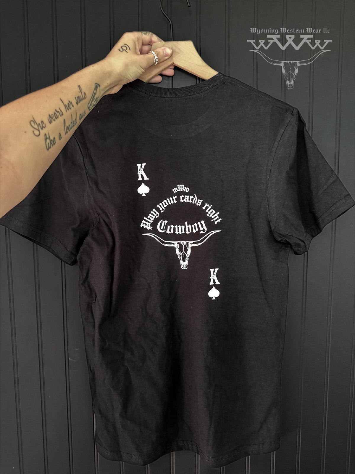Play your cards right cowboy T shirt