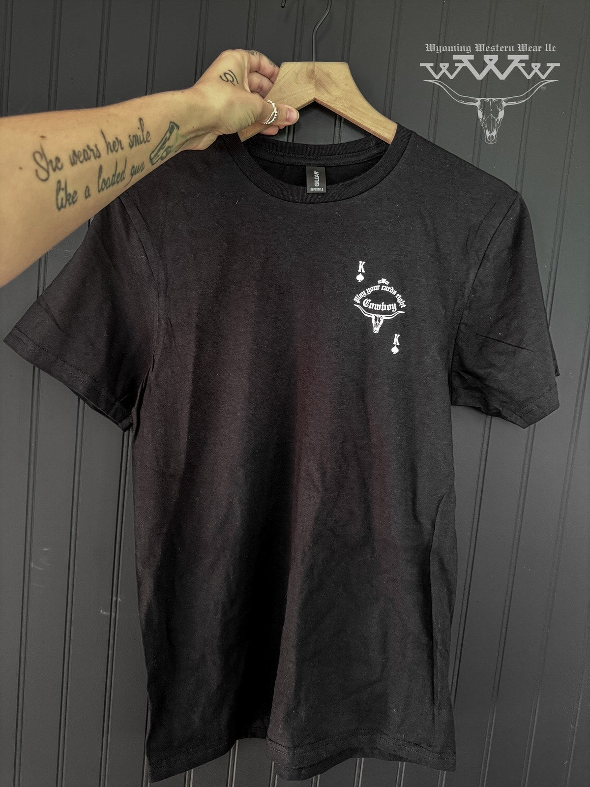 Play your cards right cowboy T shirt