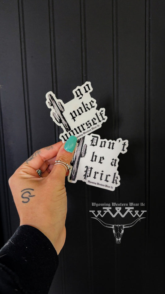 Cactus Prick Steer Stickers