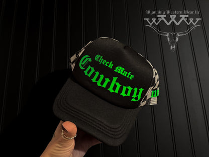Check Mate Cowboy Trucker hat