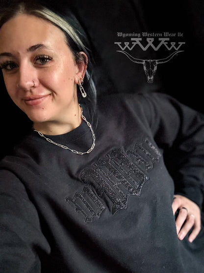 Midnight rider crewneck