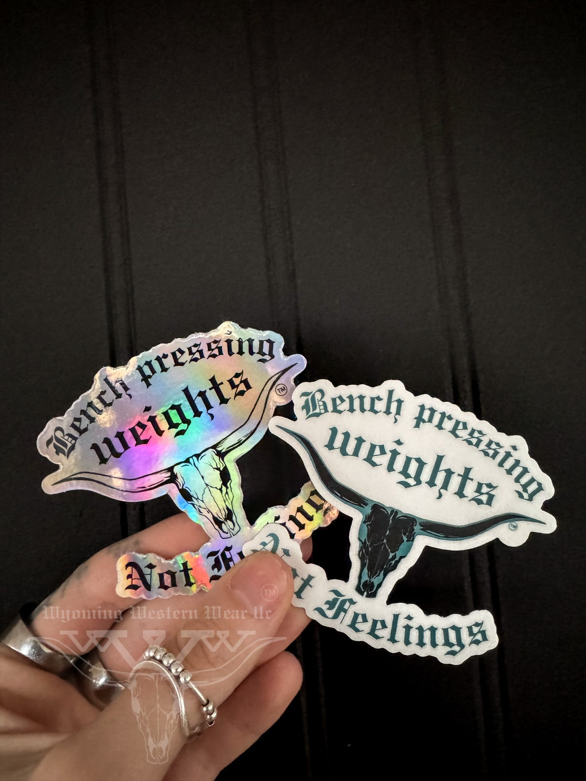 Bench Point Sticker Bench pressing steer stickers – Wyoming Western Wear LLC