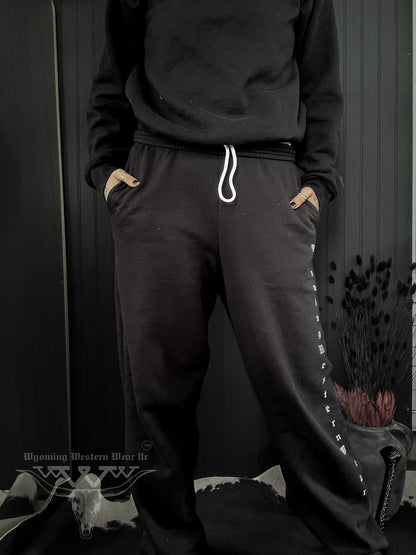 Black Steer Sweatpants