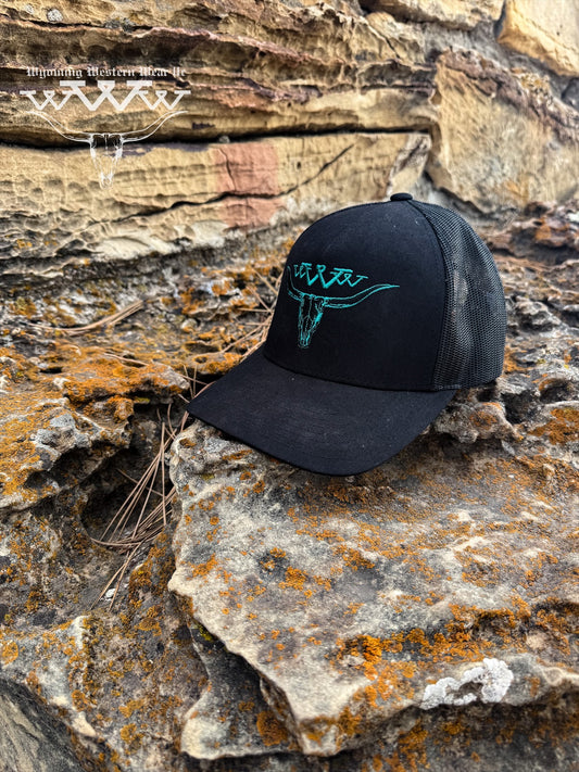 Turquoise Grunge Cap
