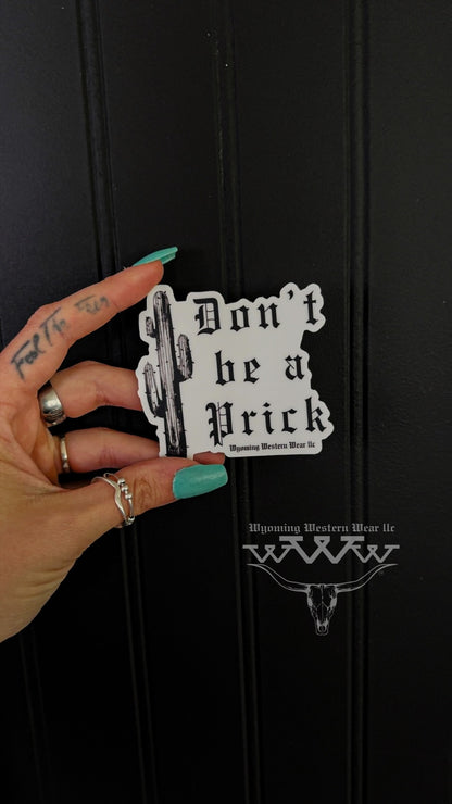 Cactus Prick Steer Stickers